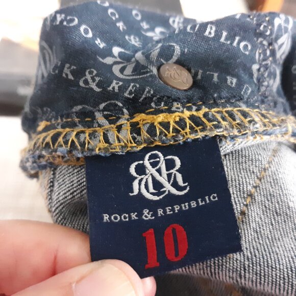 Rock & Republic Women's Berlin Skinny Jeans Size 10 Dark Wash Blue Rx Denim. - Picture 9 of 15